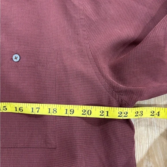 Blaken Men's Casual Maroon Button Down Shirt - Picture 5 of 5